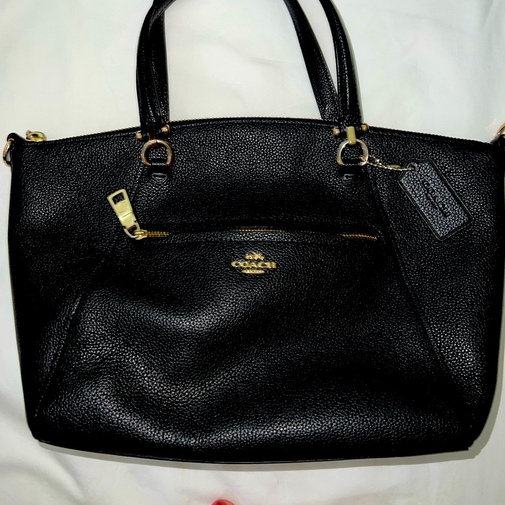COACH BLACK LEATHER PURSE